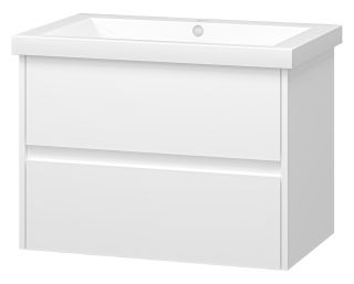 Подвесная тумба под раковину Misty Алиса 75см белый